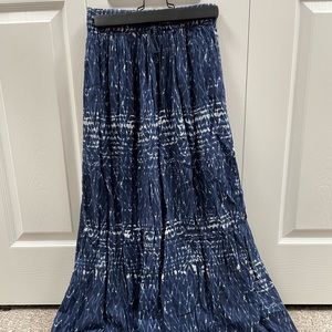 Long Blue Skirt